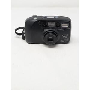 PENTAX ESPIO 738 35mm Film Compact Point and Shoot Camera 38-70mm Zoom TESTED